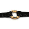 Oro Laminado Fancy Necklace, Gold Filled Style Choker Design, Polished, Golden Finish, 04.215.0003.13 (10 MM Thickness, 13 Inches Length)