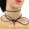 Oro Laminado Fancy Necklace, Gold Filled Style Choker Design, Polished, Golden Finish, 04.215.0013.72 (02 MM Thickness, 72 Inches Length)