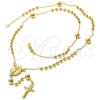 Gold Filled Jewelry — Medium Rosary Divino NiÃ±o and Crucifix Design Polished for wholesale, main product view