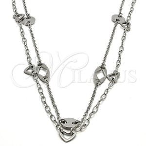 Stainless Steel Necklace — Fancy Necklace Polished 04. 20 MM Thickness 34 — main product view — SKU 103961 | Acero Inoxidable collar — elegante Necklace pulido 04. 20 MM Thickness 34 — SKU 103961