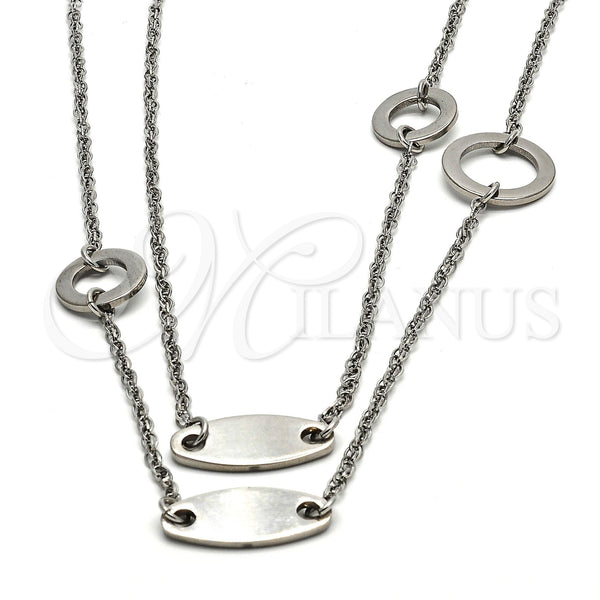 Stainless Steel Necklace — Fancy Necklace Polished 04. 18 MM Thickness 65 — main product view — SKU 103962 | Acero Inoxidable collar — elegante Necklace pulido 04. 18 MM Thickness 65 — SKU 103962