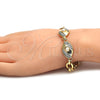 Dorado Oro Laminado Pulsera, vista 3 de la galería del producto por Mayoreo, vista adicional 3 del producto