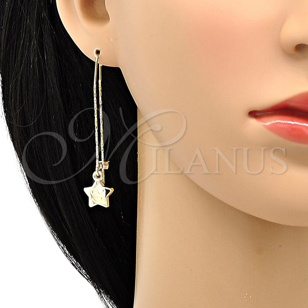 Gold Filled Ring — Threader Earring Star and Smile Design Polished 02.65. — alternate product view — SKU 104157 | Oro Laminado anillo — Threader Earring estrella and Smile diseño pulido 02.65. — SKU 104157
