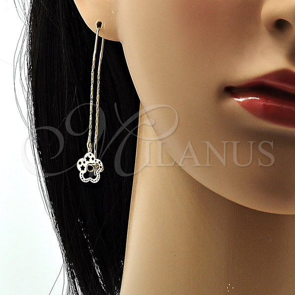 Gold Filled Ring — Threader Earring Flower Design Polished 02.65. — alternate product view — SKU 104420 | Oro Laminado anillo — Threader Earring flor diseño pulido 02.65. — SKU 104420