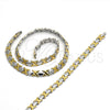 Stainless Steel Bracelet — Necklace and Bracelet Hugs and Kisses and Heart — alternate product view — SKU 104442 | Acero Inoxidable brazalete — Necklace and Bracelet Hugs and Kisses and corazón — SKU 104442