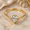 Oro Laminado Solitaire Ring, Gold Filled Style with White Cubic Zirconia, Polished, Golden Finish, 120.044.08 (Size 8)
