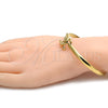 Oro Laminado Individual Bangle, Gold Filled Style Polished, Golden Finish, 07.192.0010.06 (14 MM Thickness, Size 6 (2.75 Diameter))