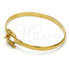 Oro Laminado Individual Bangle, Gold Filled Style Polished, Golden Finish, 07.192.0010.06 (14 MM Thickness, Size 6 (2.75 Diameter))