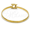 Oro Laminado Individual Bangle, Gold Filled Style Polished, Golden Finish, 07.192.0010.06 (14 MM Thickness, Size 6 (2.75 Diameter))