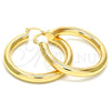 Oro Laminado Medium Hoop, Gold Filled Style Hollow Design, Polished, Golden Finish, 02.170.0088.40