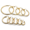 Oro Laminado Medium Hoop, Gold Filled Style Hollow Design, Polished, Golden Finish, 02.170.0088.40