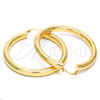 Oro Laminado Large Hoop, Gold Filled Style Hollow Design, Polished, Golden Finish, 02.170.0088.50
