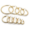 Oro Laminado Large Hoop, Gold Filled Style Hollow Design, Polished, Golden Finish, 02.170.0088.50