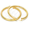 Oro Laminado Large Hoop, Gold Filled Style Hollow Design, Polished, Golden Finish, 02.170.0088.60
