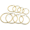 Oro Laminado Large Hoop, Gold Filled Style Hollow Design, Polished, Golden Finish, 5.136.003.50