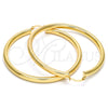 Oro Laminado Large Hoop, Gold Filled Style Hollow Design, Polished, Golden Finish, 5.136.002.60