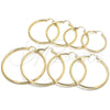 Oro Laminado Large Hoop, Gold Filled Style Hollow Design, Polished, Golden Finish, 5.136.002.60