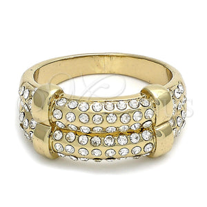 Gold Filled Ring — Multi Stone Ring with White Crystal Polished 01.59. — main product view — SKU 105068 | Oro Laminado anillo — Multi Stone Ring with cristal blanco pulido 01.59. — SKU 105068