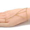 Oro Laminado Fancy Bracelet, Gold Filled Style Rolo Design, Polished, Golden Finish, 03.60.0138.07 (02 MM Thickness, 7 Inches Length)