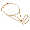 Oro Laminado Fancy Bracelet, Gold Filled Style Rolo Design, Polished, Golden Finish, 03.60.0138.07 (02 MM Thickness, 7 Inches Length)