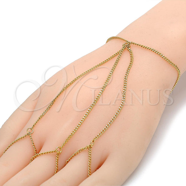 Gold Filled Bracelet — Fancy Bracelet Curb Design Polished 03.60. 02 MM — alternate product view — SKU 105150 | Oro Laminado brazalete — elegante Bracelet Curb diseño pulido 03.60. 02 MM — SKU 105150