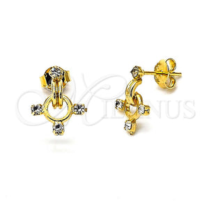 Gold Filled Ring — Stud Earring with White Cubic Zirconia Polished 02.63. — main product view — SKU 105282 | Oro Laminado anillo — Stud Earring with blanco Cubic Zirconia pulido 02.63. — SKU 105282