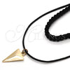 Oro Laminado Fancy Necklace, Gold Filled Style Choker Design, Polished, Golden Finish, 04.215.0016.12 (08 MM Thickness, 12 Inches Length)