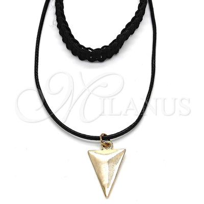 Oro Laminado Fancy Necklace, Gold Filled Style Choker Design, Polished, Golden Finish, 04.215.0016.12 (08 MM for wholesale, main product view