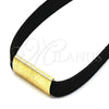 Oro Laminado Fancy Necklace, Gold Filled Style Choker Design, Polished, Golden Finish, 04.215.0024.13 (15 MM Thickness, 13 Inches Length)