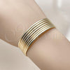 Oro Laminado Semanario Bangle, Gold Filled Style Polished, Golden Finish, 5.232.002.01 (Thickness, Size 1 (1.50 Diameter))