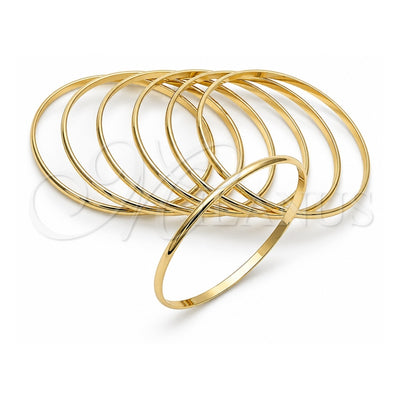 Oro Laminado Semanario Bangle, Gold Filled Style Polished, Golden Finish, 5.232.002.01 (Thickness, Size 1 (1.50 Diameter))