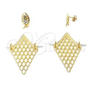 Gold Filled Ring — Long Earring White Resin 02.09. — main product view — SKU 105497 | Oro Laminado anillo — Long Earring blanco Resin 02.09. — SKU 105497