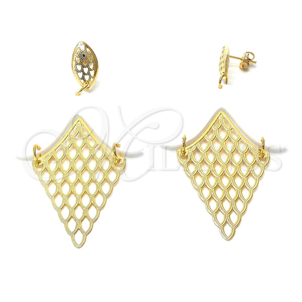 Gold Filled Ring — Long Earring White Resin 02.09. — main product view — SKU 105497 | Oro Laminado anillo — Long Earring blanco Resin 02.09. — SKU 105497
