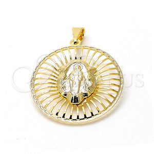 Gold Filled Pendant — Religious Pendant San Benito Design Polished 05.09. — main product view — SKU 105672 | Oro Laminado dije — Religious Pendant San Benito diseño pulido 05.09. — SKU 105672