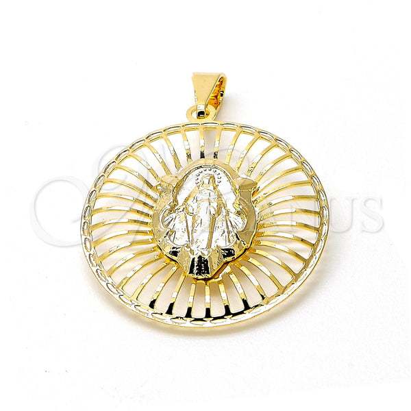 Gold Filled Pendant — Religious Pendant San Benito Design Polished 05.09. — main product view — SKU 105672 | Oro Laminado dije — Religious Pendant San Benito diseño pulido 05.09. — SKU 105672