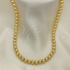 Oro Laminado Bead, Gold Filled Style Ball Design, Polished, Golden Finish, 5.234.028.06.100