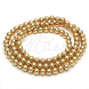 Oro Laminado Bead, Gold Filled Style Ball Design, Polished, Golden Finish, 5.234.028.08.100