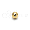 Oro Laminado Bead, Gold Filled Style Ball Design, Polished, Golden Finish, 5.234.028.10.100