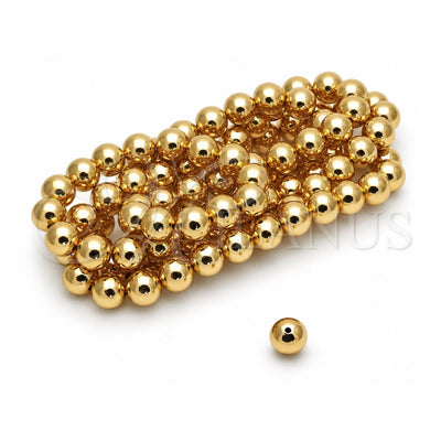 Oro Laminado Bead, Gold Filled Style Ball Design, Polished, Golden Finish, 5.234.028.12.100