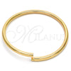 Oro Laminado Individual Bangle, Gold Filled Style Hollow Design, Polished, Golden Finish, 07.170.0001.07 (05 MM Thickness, Size 7 (3.00 Diameter))