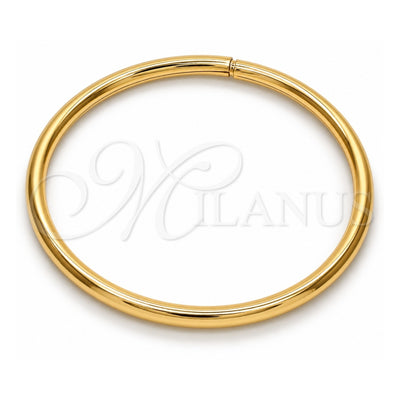 Oro Laminado Individual Bangle, Gold Filled Style Hollow Design, Polished, Golden Finish, 07.170.0001.07 (05 MM Thickness, Size 7 (3.00 Diameter))