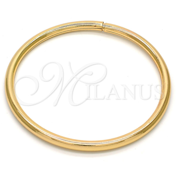 Gold Filled Jewelry — Individual Bangle Hollow Design Polished 07. 05 MM — main product view — SKU 105822 | Oro Laminado joyería — Individual Bangle Hollow diseño pulido 07. 05 MM — SKU 105822