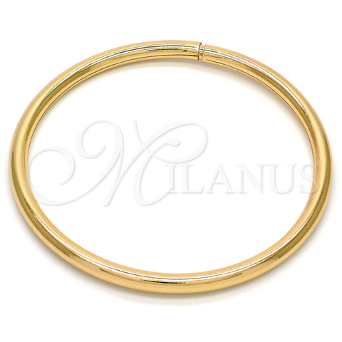 Oro Laminado Individual Bangle, Gold Filled Style Hollow Design, Polished, Golden Finish, 07.170.0001.07 (05 MM Thickness, Size 7 (3.00 Diameter))