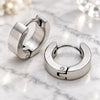 Stainless Steel Small Hoop, Scorpion Design, Matte Finish, Steel Finish, 02.63.2501