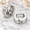 Stainless Steel Small Hoop, Scorpion Design, Matte Finish, Steel Finish, 02.63.2502