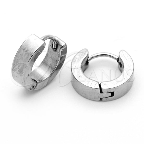Stainless Steel Hoop Earrings — Small Hoop Matte 02.63. — main product view — SKU 105900 | Acero Inoxidable aretes de aro — Small Hoop Matte 02.63. — SKU 105900