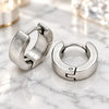 Stainless Steel Small Hoop, Matte Finish, Steel Finish, 02.63.2510
