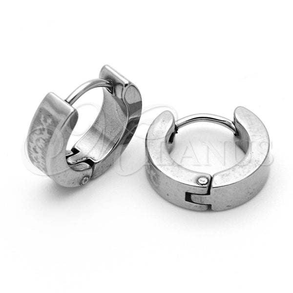 Stainless Steel Small Hoop, Matte Finish, Steel Finish, 02.63.2511