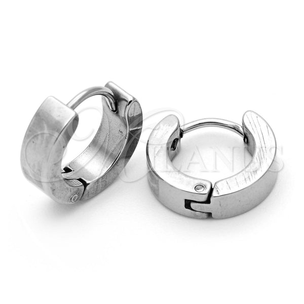 Stainless Steel Hoop Earrings — Small Hoop Matte 02.63. — main product view — SKU 105933 | Acero Inoxidable aretes de aro — Small Hoop Matte 02.63. — SKU 105933