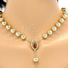 Oro Laminado Large Rosary, Gold Filled Style Guadalupe and Crucifix Design, Polished, Golden Finish, 09.65.0103.30